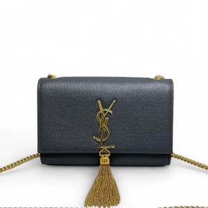 Yves Saint Laurent Small Kate Corssbody Bag Caviar Charcoal