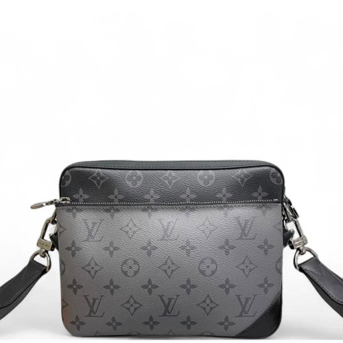 Louis Vuitton Trio Messenger Bag Reverse Monogram Black Grey