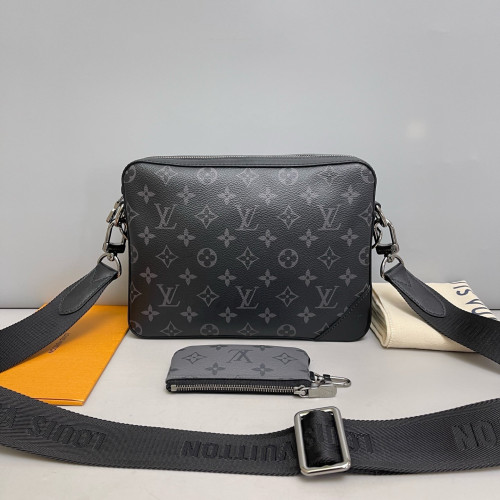 Louis Vuitton Trio Messenger Bag Reverse Monogram Black Grey