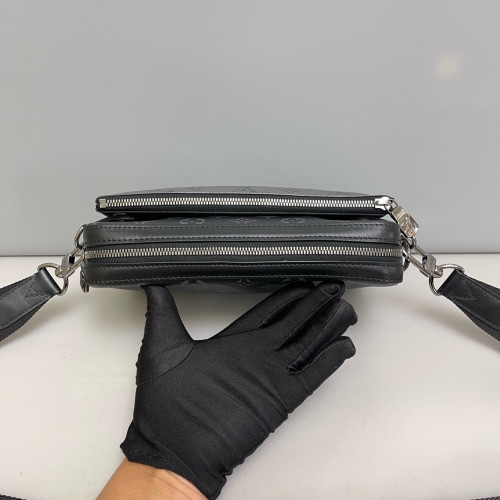 Louis Vuitton Trio Messenger Bag Reverse Monogram Black Grey