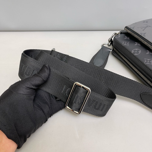 Louis Vuitton Trio Messenger Bag Reverse Monogram Black Grey