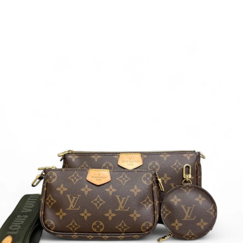 Louis Vuitton Multi Pochette Accessories Monogram Brown Green