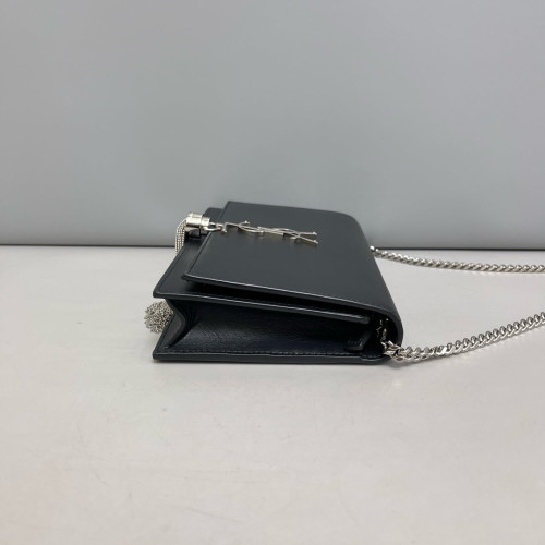 Yves Saint Laurent Small Kate Corssbody Bag Calfskin Black