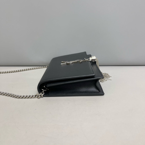 Yves Saint Laurent Small Kate Corssbody Bag Calfskin Black