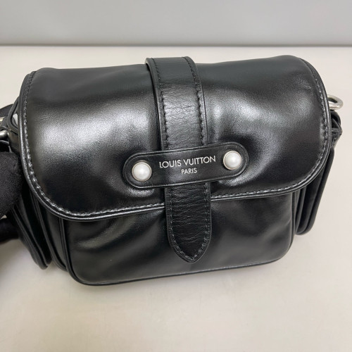 Louis Vuitton Cargo Wearable Wallet Calfskin Black