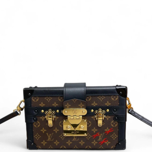 Louis Vuitton Petite Malle Monogram Brown Black