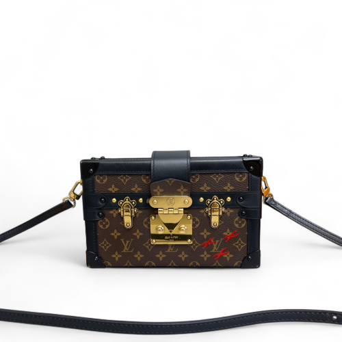 Louis Vuitton Petite Malle Monogram Brown Black