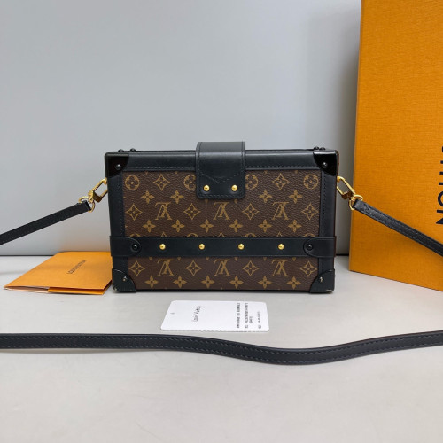 Louis Vuitton Petite Malle Monogram Brown Black