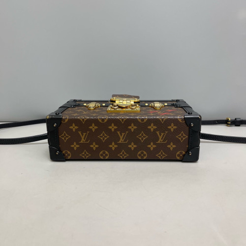 Louis Vuitton Petite Malle Monogram Brown Black