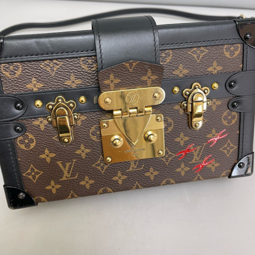 Louis Vuitton Petite Malle Monogram Brown Black