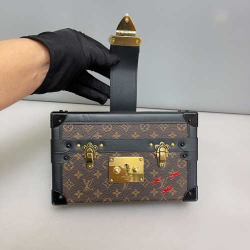 Louis Vuitton Petite Malle Monogram Brown Black