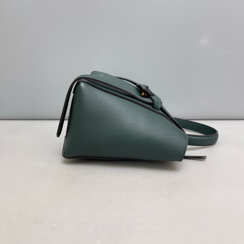 Celine Micro Belt Bag Grained Calfskin Dark Green