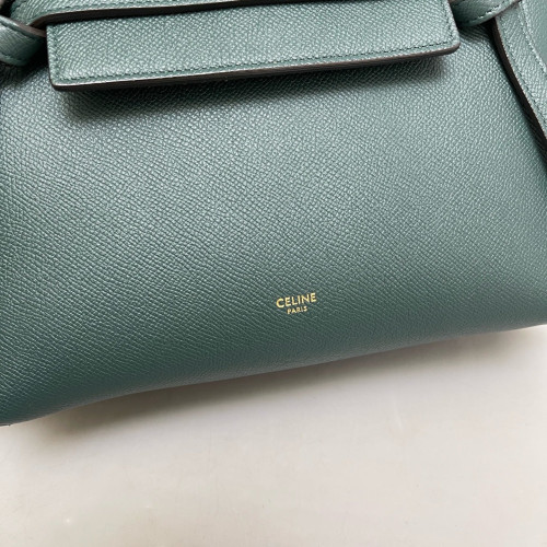 Celine Micro Belt Bag Grained Calfskin Dark Green