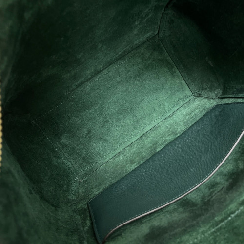 Celine Micro Belt Bag Grained Calfskin Dark Green