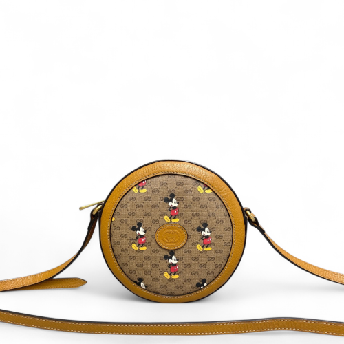 Gucci Round Bag GG Supreme Monogram Brown Gucci Round Bag GG Supreme Monogram Brown