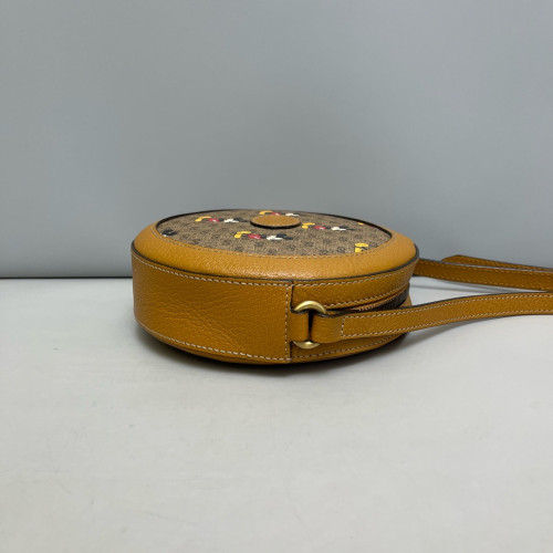 Gucci Round Bag GG Supreme Monogram Brown Gucci Round Bag GG Supreme Monogram Brown
