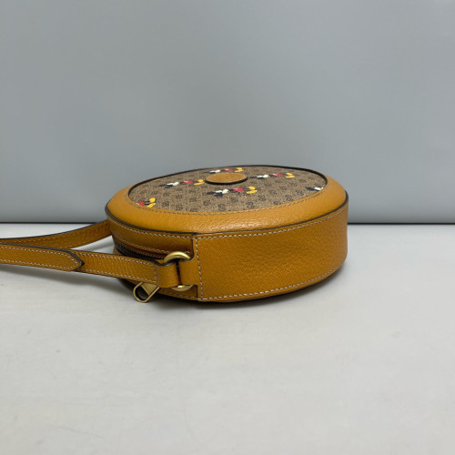 Gucci Round Bag GG Supreme Monogram Brown Gucci Round Bag GG Supreme Monogram Brown