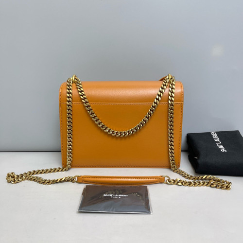 Yves Saint Laurent Medium Sunset Calfskin Tan