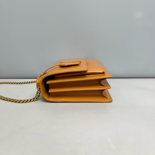 Yves Saint Laurent Medium Sunset Calfskin Tan