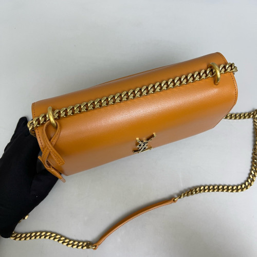 Yves Saint Laurent Medium Sunset Calfskin Tan
