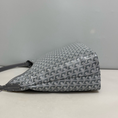 Goyard Boheme Hobo Goyardine Grey White