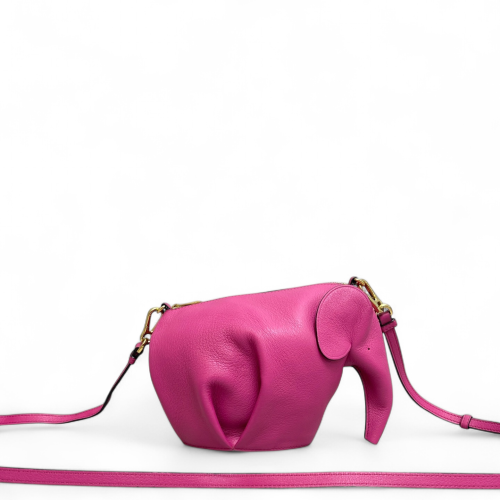Loewe Elephant Crossbody Bag Calfskin Magenta