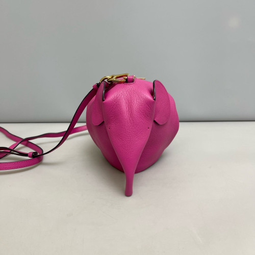 Loewe Elephant Crossbody Bag Calfskin Magenta