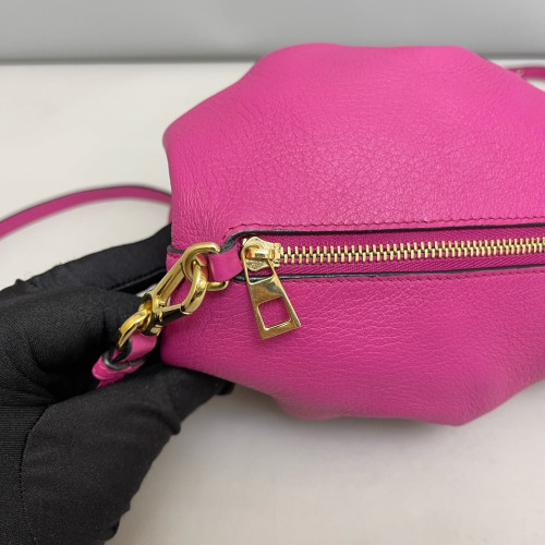 Loewe Elephant Crossbody Bag Calfskin Magenta