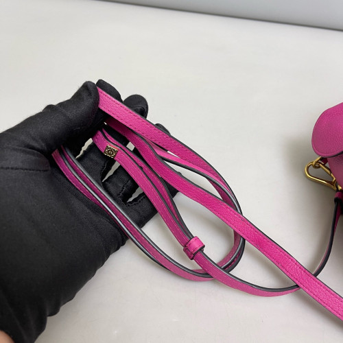 Loewe Elephant Crossbody Bag Calfskin Magenta