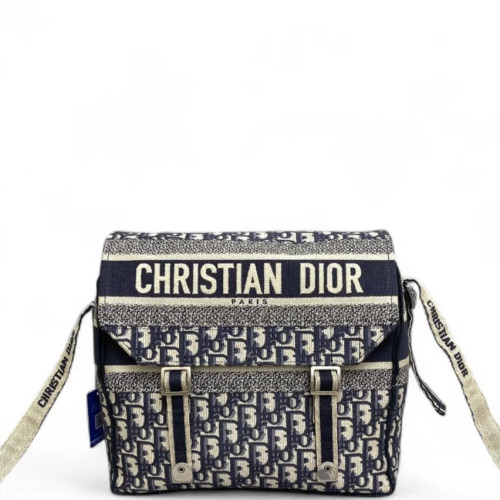 Dior Medium Diorcamp Messenger Oblique Navy Beige Black