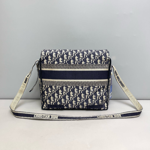Dior Medium Diorcamp Messenger Oblique Navy Beige Black