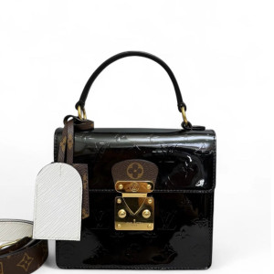 Louis Vuitton Spring Street Vernis Black White