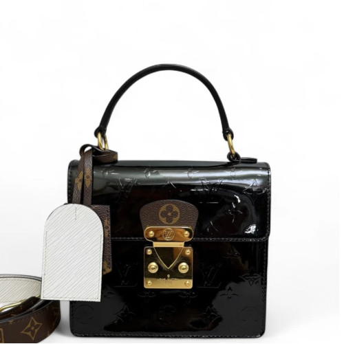 Louis Vuitton Spring Street Vernis Black White