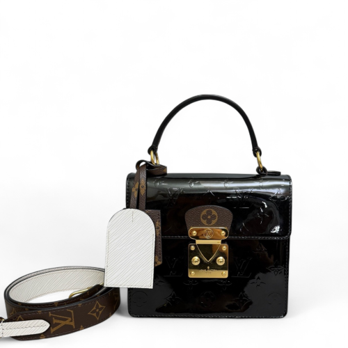 Louis Vuitton Spring Street Vernis Black White