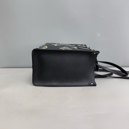 Louis Vuitton Onthego MM Monogram Empreinte Giant Black White