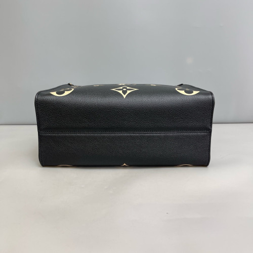 Louis Vuitton Onthego MM Monogram Empreinte Giant Black White