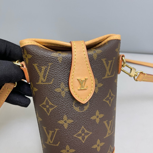 Louis Vuitton Fold Me Pouch Monogram Brown