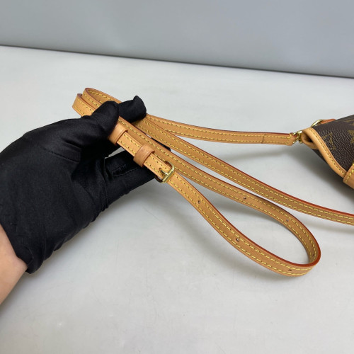 Louis Vuitton Fold Me Pouch Monogram Brown