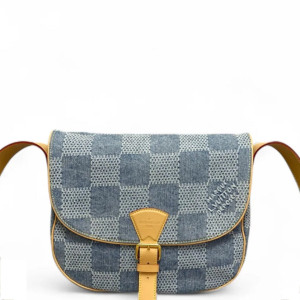 Louis Vuitton Montsouris Messenger Bag MM Denim Blue Louis Vuitton Montsouris Messenger Bag MM Denim Blue