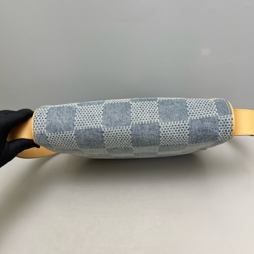 Louis Vuitton Montsouris Messenger Bag MM Denim Blue