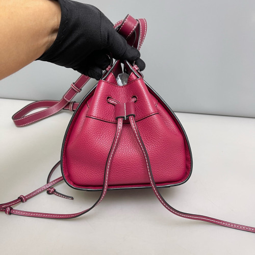 Loewe Mini Hammock Grained Calfskin Red