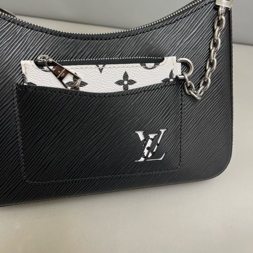 Louis Vuitton Marelle Handbag Epi Black