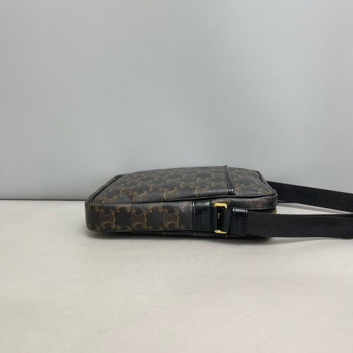 Celine Camera Case Triomphe Black Brown