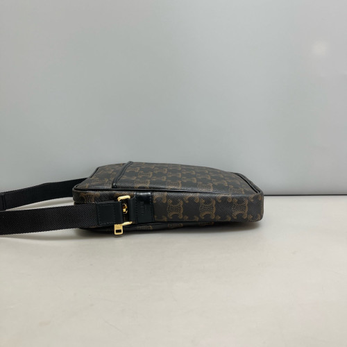 Celine Camera Case Triomphe Black Brown