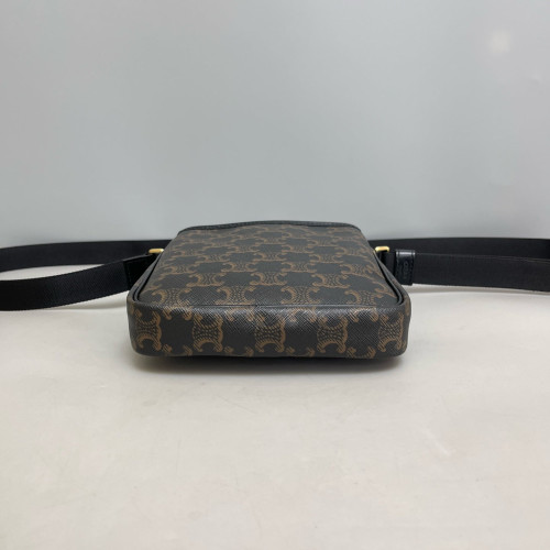 Celine Camera Case Triomphe Black Brown