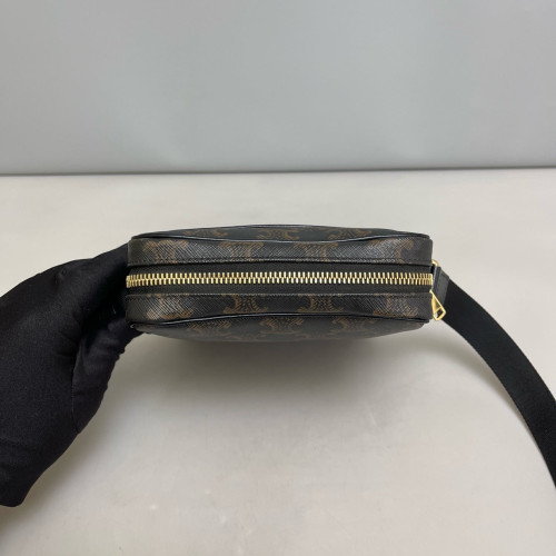 Celine Camera Case Triomphe Black Brown