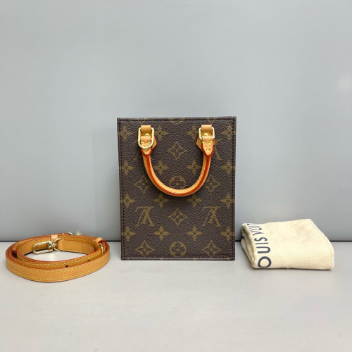 Louis Vuitton Petite Sac Plat Monogram Brown