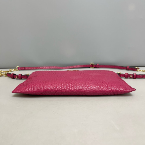Burberry Crossbody Bag Grained Calfskin Fuchsia