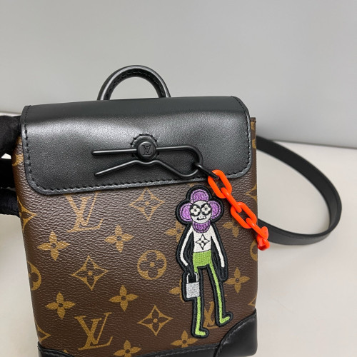 Louis Vuitton Nano Steamer Monogram Brown Black