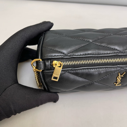 Yves Saint Laurent Sade Mini Tube Calfskin Black